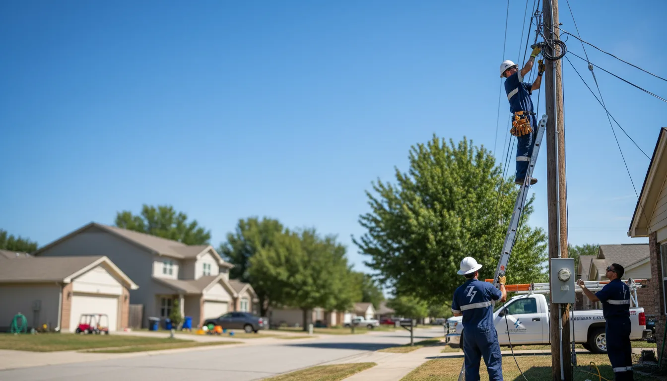 Residential electrician providing installation services in Hillside, IL